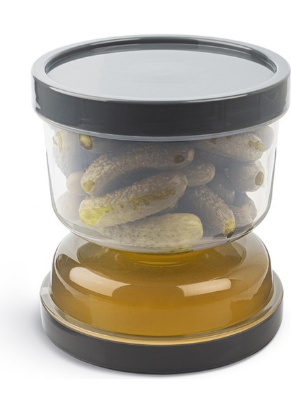 Zeytin Turşu Süzme Saklama Kabı Kum Saati