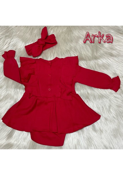 Yeni Sezon 2 Parça Fiyonklu Bandanalı Romper Kız Elbise Takımı fiyatları