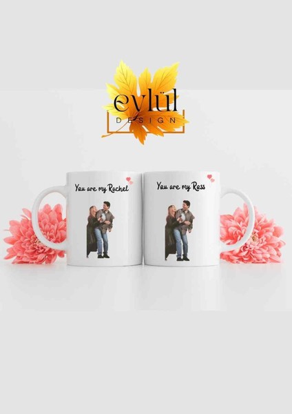 Friends Ross-Rachel İkili Porselen Sevgili Baskılı Kupa Bardak 2 Adet fiyatları