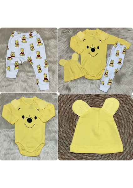 Yeni Sezon 3 Parça Ayı Winnie Unisex Takım