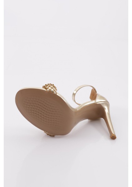 2040 Kadin File Detayli Taş Işli Topuklu Ayakkabi indirimleri