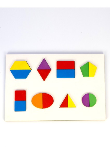 Capellawoodworks Ahşap Puzzle 3in1 Alfabe-Sayılar-Geometri modelleri