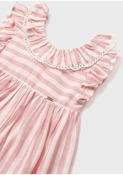 Kız Bebek Ekose Bluzlu Keten Pamuklu Şort 2'li Set Takım modelleri