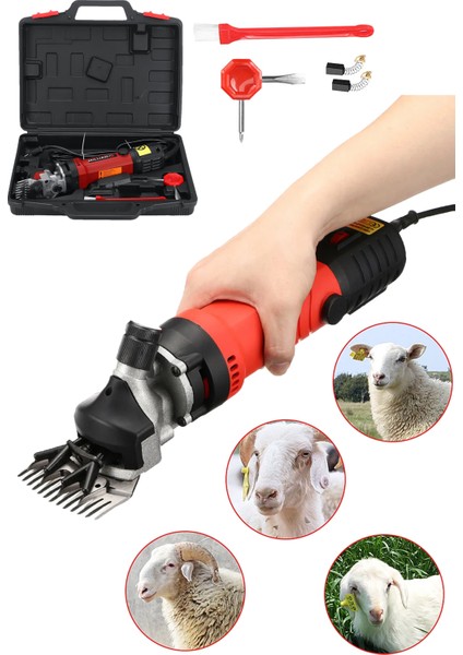 Çift Soğutma Çelik Şanzuman Tork 9800 Devir Ayarlı Koyun Kırkma Makinesi Sürekli Kesime Uygun