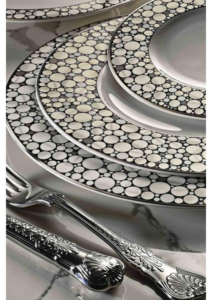 Royal Canterbury Lawrance Silver Pearl 72 Parça Yemek Takımı