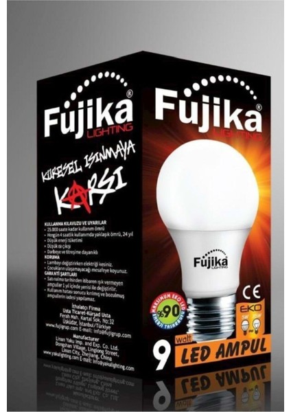 Fujika 9W LED Ampul Beyaz Işık
