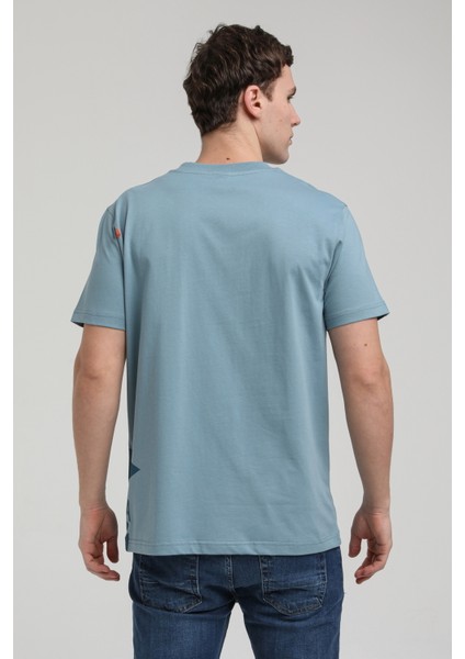 Bisiklet Yaka Prada Slim Fit Tişört 23SSM20324