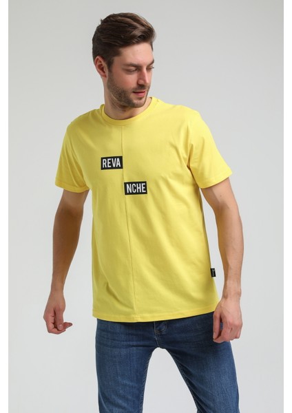 Bisiklet Yaka Sarı Slim Fit Tişört 23SSM20289 fiyatları