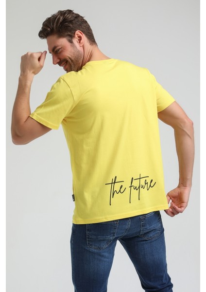 Bisiklet Yaka Sarı Slim Fit Tişört 23SSM20289 fırsatları