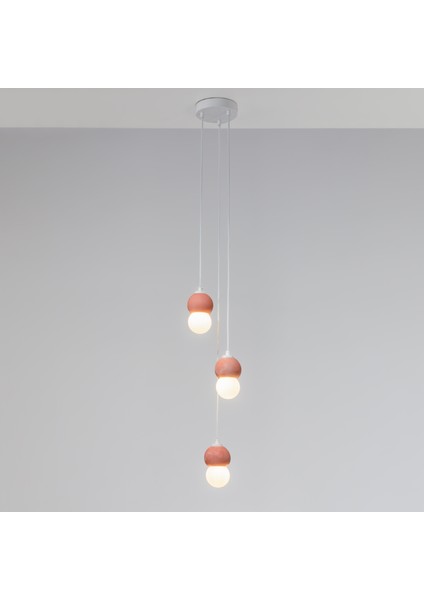 Terracotta Beton 3'lü Sarkıt Aydınlartma