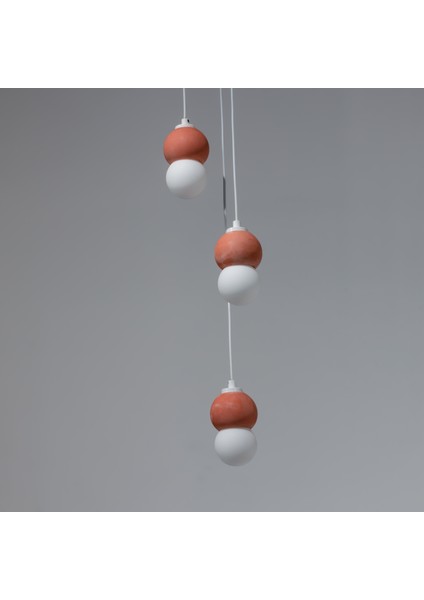 Terracotta Beton 3'lü Sarkıt Aydınlartma fiyatları