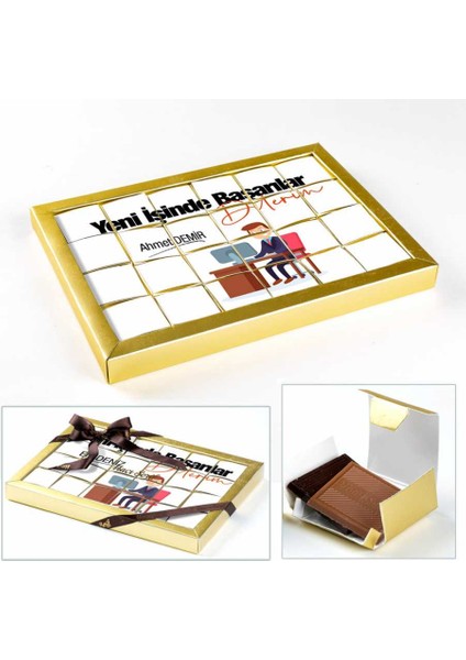 Yeni İşinde Başarılar 24lü Puzzle Madlen Çikolata (Model-1)