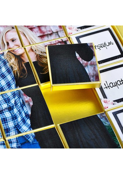 Mesajlı Fotoğraflı Sevgiliye Hediye 24lü Puzzle 4 Farklı Lezzet indirimleri