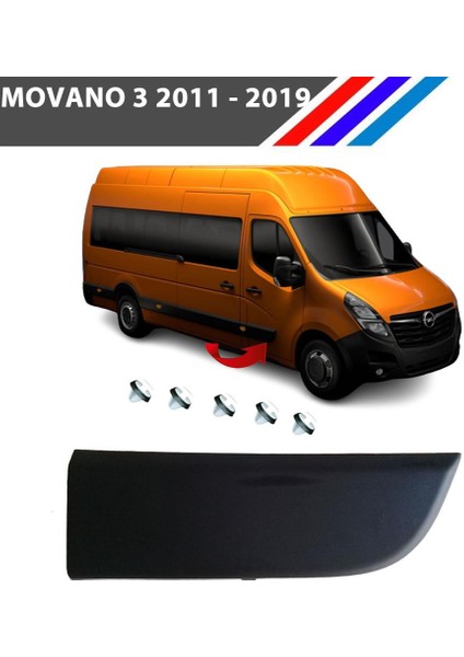 Nvr- Opel Movano 3 Ön Sağ Kapı Çıtası Klipsli 2011 - 2019 808200149R