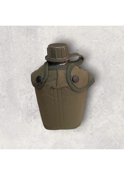 Alüminyum Matara Askeri Tip Haki Renk Taşıma Kılıflı modelleri