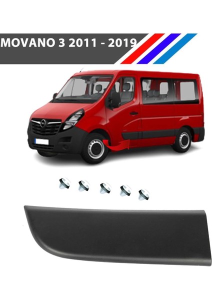 Nvr- Opel Movano 3 Ön Sol Kapı Çıtası Klipsli 2011 - 2019 808200149R