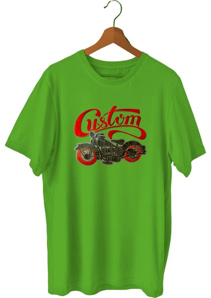 Chopper Spor T-Shirt Bisiklet Yaka