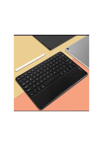 Alfa MEC Apple Ipad Pro 11 2020 Inç Uyumlu Bluetooth Klavye Touchpad Slim Kablosuz Wifi Q Klavye