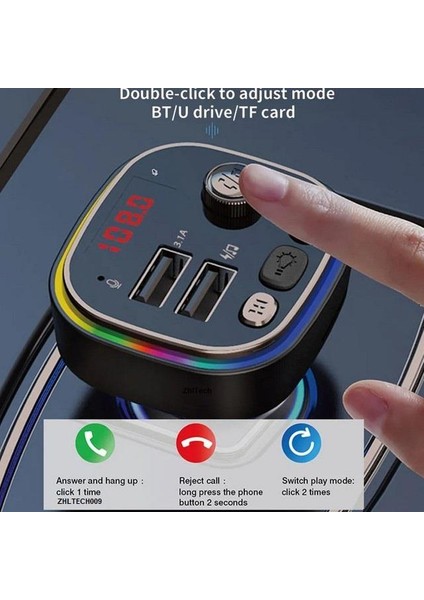 Rgb Renkli Fm Mp3 Çalar C20
