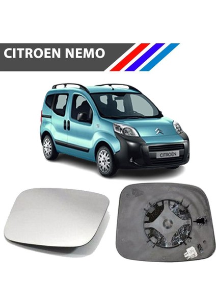 Nvr Citroen Nemo Sol Dış Ayna Camı Sürücü Tarafı Isıtmalı