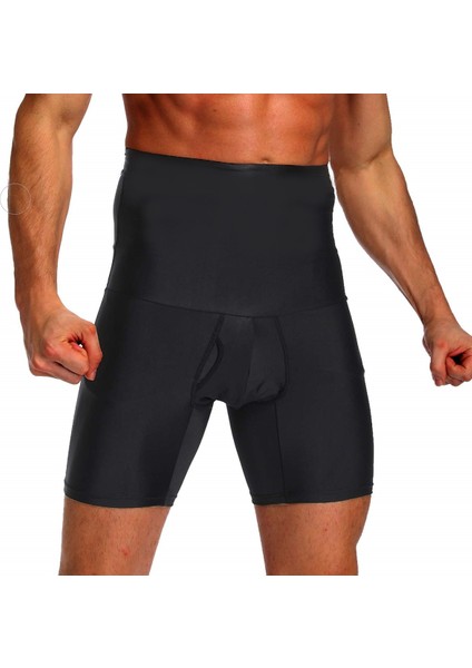 Erkek Göbek Düzleştirici Sıkılaştırıcı Yüksek Bel Silikonlu Boxer Korse fiyatları