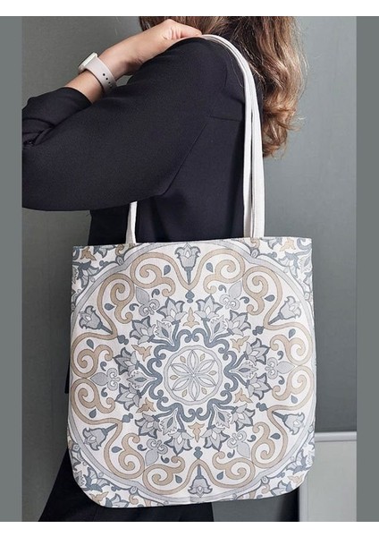 Ilkbahar Yaz Desenli Kumaş Heybe Çanta