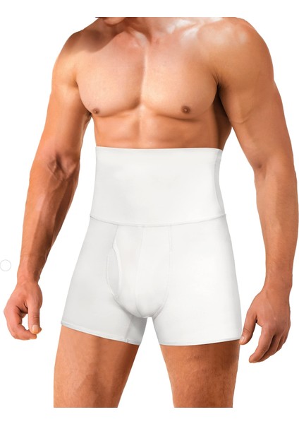 Erkek Göbek Düzleştirici Sıkılaştırıcı Yüksek Bel Silikonlu Boxer Korse fiyatları