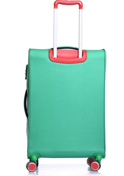 Benetton Orta Boy Kumaş Valiz Yeşil Bnt2200 modelleri