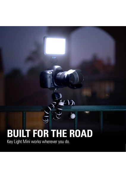 Key Light Mini Yayıncı Işığı Twitch LED Panel For Streaming, Video Conferencing, Gaming, 800 Lumens, Rechargeable Battery, Tiktok, Instagram, Youtube, Zoom