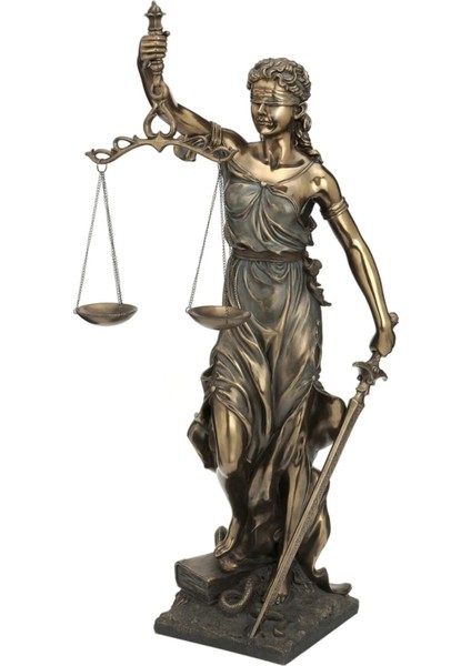 Adalet Heykeli Justitia Themis Figürü 75CM