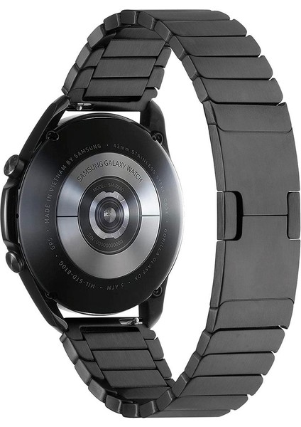 Samsung Gear S3 Uyumlu Metal Kordon Baklalı Model Paslanmaz Çelik Kayış Kelebek Toka indirimleri