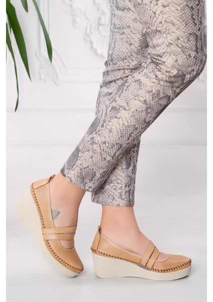 ARTI ARTI AYAKKABI ARTI-ARTI014-14153-5 Hakiki Deri Ortopedik Kadın Bej Ayakkabı fiyatları