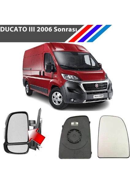 Nvr Fiat Ducato 3 Kasa Sol Dış Ayna Üst Camı Sürücü Tarafı Isıtmalı