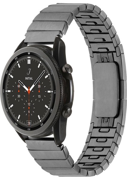 Huawei Watch Gt 3 Pro 46 mm Uyumlu Metal Kordon Baklalı Model Paslanmaz Çelik Kayış Kelebek Toka fırsatları