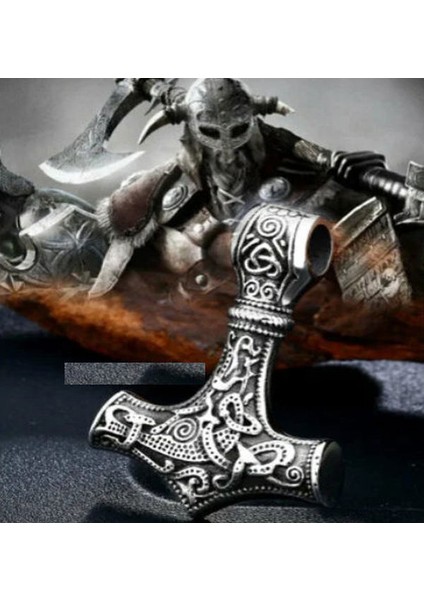 Paslanmaz Çelik Viking Thor Kolye