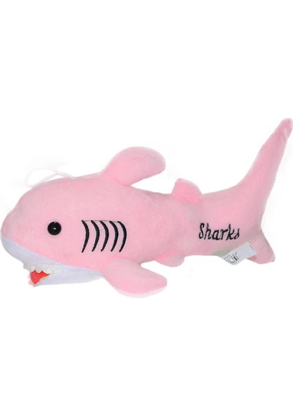 Kelebek Oyuncak Peluş Oyuncak Sharky Peluş Köpek Balığı 30 Cm. - Pembe