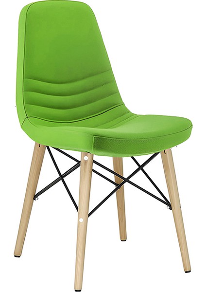 Rose Ahşap Deri Rahat Sandalye