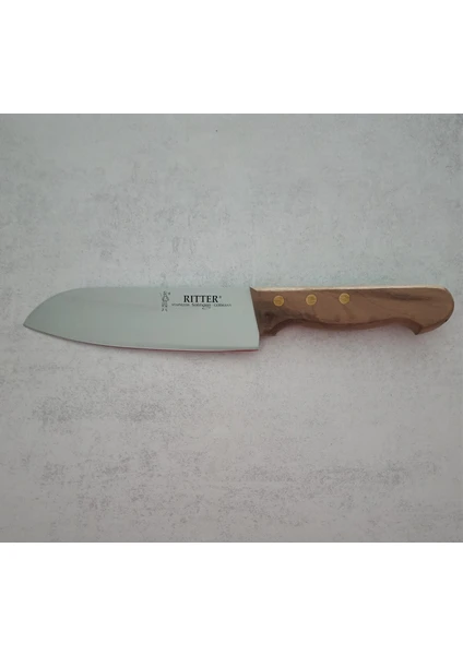 Rıtter Ceviz Sap Santoku Şef Bıçağı 16CM