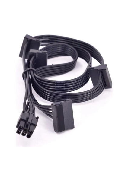 6 Pin Modüler Power Supply Kablosu 6 Pin 4x Sata Kablo 85 cm 6 Pin 4 Adet Sata Modüler Power Kablosu
