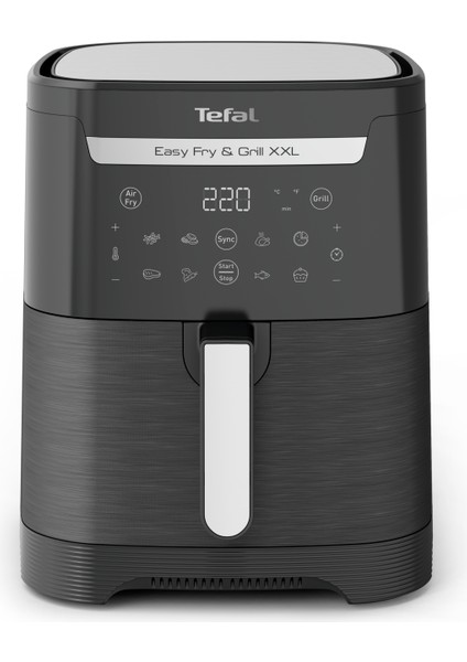 EY8018 Easy Fry & Grill & XXL Yağsız Fritöz Airfryer, 6,5 Litre Kapasite, Hava ile Kızartma & Izgara, Siyah – 7211004776