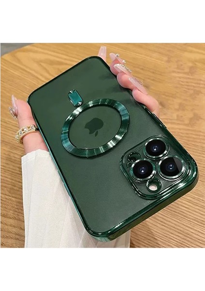 iPhone 11 Pro Kılıf Magsafe Şarj Özellikli Kamera ve Lens Korumalı Esnek Silikon Dempre Case