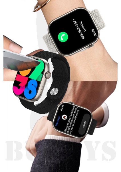 Rabbit Store Akıllı Saat Konuşma Özellikli Watch 9 Pro 45MM Amoled Ekran