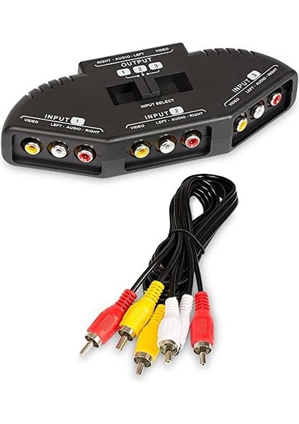 Rca Seçici Av Selector Ses Seçici Görüntü Seçici 3 Giriş 1 Çıkış Rca Seçici 1 Giriş 3 Çıkış Rca Seçici