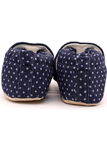 Denim Puantiye Pamuklu Kaydırmaz Ilk Adım Bebek Patik fiyatları