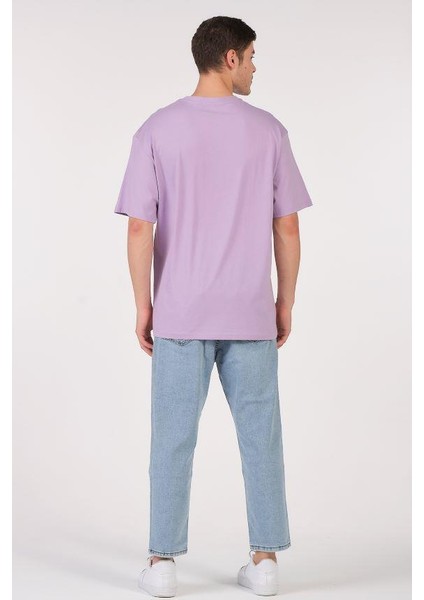 Oversize T-Shirt Dolar Kolyeli Panda Lila fırsatları