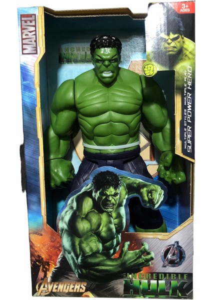 Karakter Sesli ve Işıklı Oyuncak Figür Karakter Hulk 30 cm -Rgl