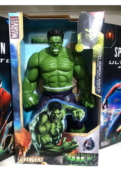 Karakter Sesli ve Işıklı Oyuncak Figür Karakter Hulk 30 cm -Rgl