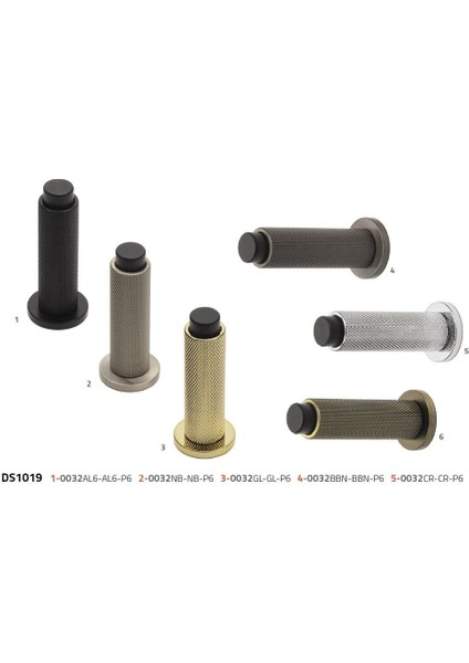 Kapı Stobu Krom Renk Stoper Tampon 1 Adet DS1019 0032 Cr-Cr-P6