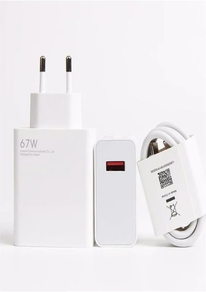 Type-C 67W Hızlı Şarj Aleti Adaptörü Kablo (Set) Turbo Şarj Cihazı Aleti 67W 5ATURBO Hızlı NANOPRO-67W17-77