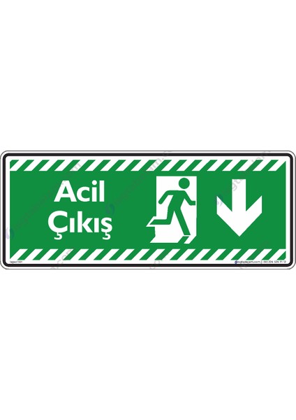 Acil Çıkış Aşağıya Ok